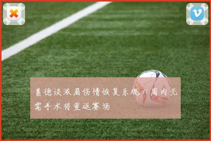 基德谈浓眉伤情恢复乐观六周内无需手术将重返赛场
