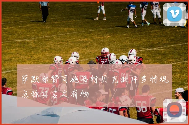 萨默尔赞同施洛特贝克批评多特观点称其言之有物